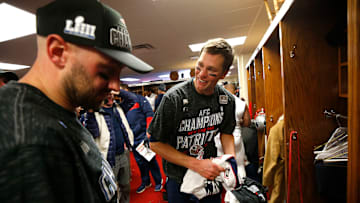 Tom Brady is not a fan of the open showers in the locker room