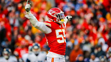 Kansas City Chiefs defensive end Frank Clark