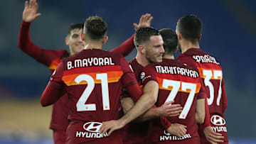 L'esultanza al gol di Mkhitaryan