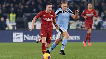 Veretout e Leiva nell'ultimo derby giocato