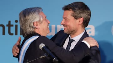 Alberto Fernandez Takes Office in Argentina - Lammens con el presidente de Argentina Alberto Fernández.