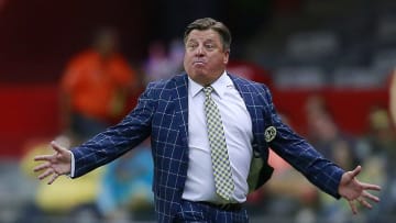 Miguel Herrera en un partido del América.
