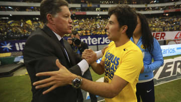 Sergio Pérez en los festejos America v Tigres UANL - Final Apertura 2014 Liga MX