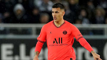 Leandro Paredes lors de la rencontre Paris Saint-Germain-Amiens. 