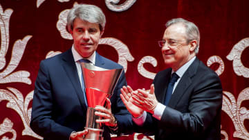 Angel Garrido junto a Florentino Pérez