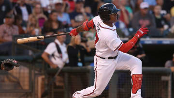 Christian Pache is a highly regarded prospect for the Atlanta Braves. 