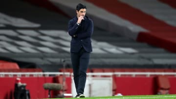 Mikel Arteta lors de la défaite d'Arsenal face à Liverpool.