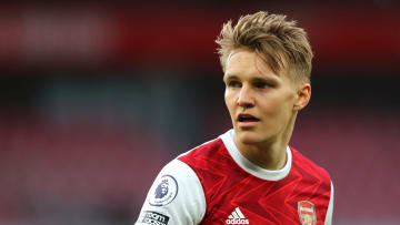 Martin Odegaard scored his second Arsenal goal in the north London derby
