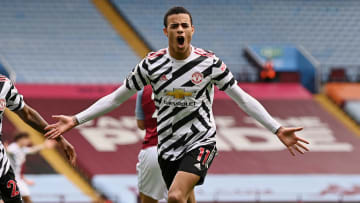 La joie de Mason Greenwood après son but face à Aston Villa.