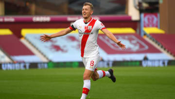 Ward-Prowse celebrando uno de sus goles vs Aston Villa