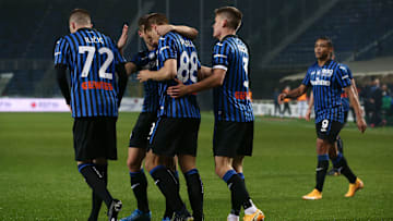 L'esultanza atalantina con lo Spezia