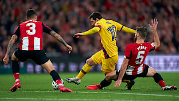 Athletic Bilbao e Barcelona se enfrentam por partida atrasada da LaLiga 2020/21. 