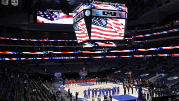 The National Anthem in Dallas. 