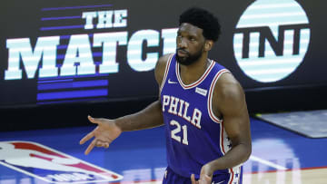 Joel Embiid during a collapse.