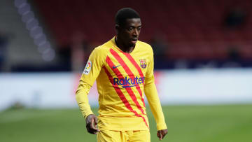 Dembélé durante el partido contra el Atlético de Madrid