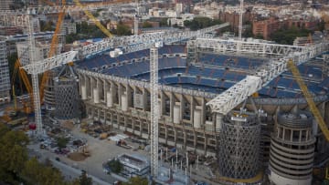 Continúan las obras en el estadio Santiago Bernabéu
