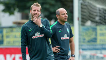 Flo Kohfeldt (l.) und Viktor Skripnik (r.) spielten beide für Grün-Weiß