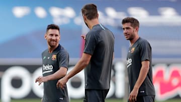 Barcelona Training Session - UEFA Champions League