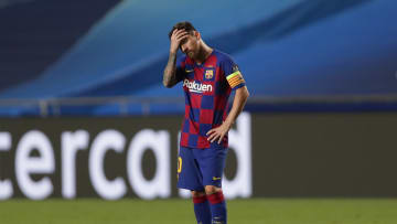 Lionel Messi, cabizbajo tras la derrota más abultada en su carrera.