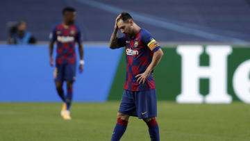 Barcelona v Bayern Munich - Lionel Messi, cabizbajo tras el bochornoso 2-8.