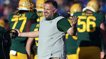 Baylor HC Matt Rhule on the sidelines