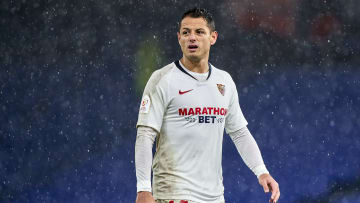 Javier Hernández en su etapa con el Sevilla