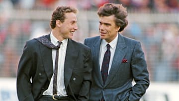 Papin et Tapie en 1990