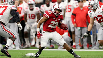 Wisconsin running back Jonathan Taylor