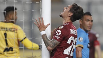 Lucas Martínez Quarta en un partido de Copa CONMEBOL Libertadores 2020.