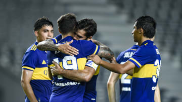 Boca Juniors v Defensores de Belgrano - Copa Argentina 2021 - El abrazo del gol.
