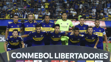 Boca en el último partido de la Libertadores contra el DIM en la Bombonera