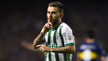 Lucas Lima acertou com o Fortaleza | Boca Juniors v Palmeiras - Copa CONMEBOL Libertadores 2018
