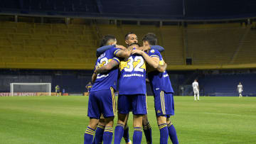 Boca Juniors v The Strongest - Copa CONMEBOL Libertadores - Boca festeja su gol.