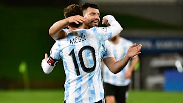 Leo Messi y Sergio Agüero 
