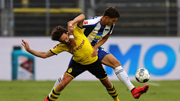Thomas Delaney (hier im Zweikampf mit Herthas Marko Grujic) droht das Saisonaus
