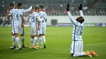 L'esultanza di Lukaku