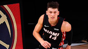 El jugador del Miami Heat Tyler Herro festejó por todo lo alto  