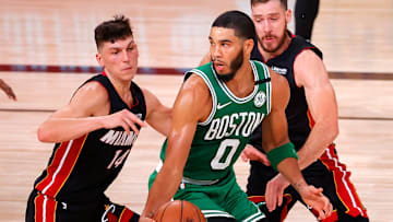 Jayson Tatum fue la figura del tercer juego ante el Heat