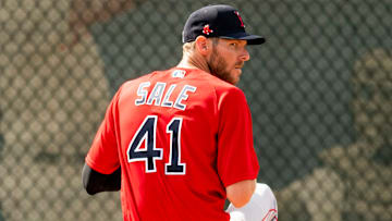Boston Red Sox starter Chris Sale is dealing with an elbow  injury. 