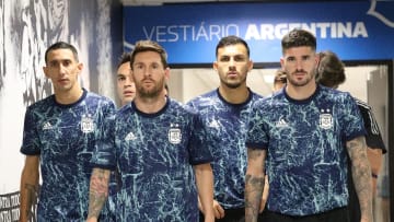 Argentina antes del partido fallido ante Brasil