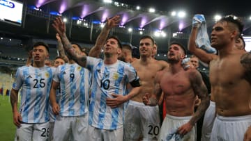 Brazil v Argentina: Final - Copa America Brazil 2021 - Messi, De Paul y compañía cantan siendo campeones.