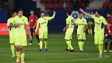 C.A. Osasuna v Atletico de Madrid - La Liga Santander