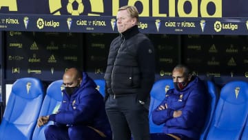 Ronald Koeman y su cuerpo técnico