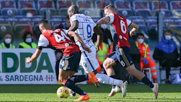 Lukaku in azione nel match d'andata