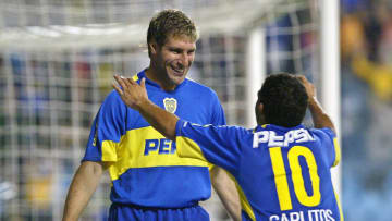 Tevez y Palermo en Boca