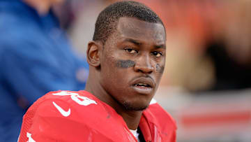 Outside linebacker Aldon Smith as a member of the San Francisco 49ers