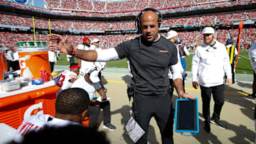 San Francisco 49ers defensive coordinator Robert Saleh.