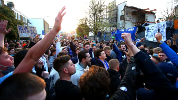 Chelsea fans organised a large scale protest outside Stamford Bridge last month