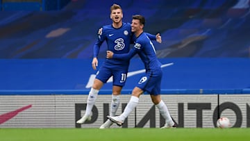 Timo Werner netted his first Premier League goals against Southampton