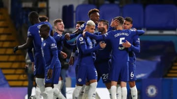 Chelsea celebrated a 3-0 win over West Ham on Monday  